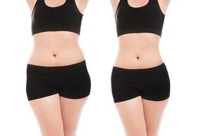 before and after exercises to slim the sides and abdomen