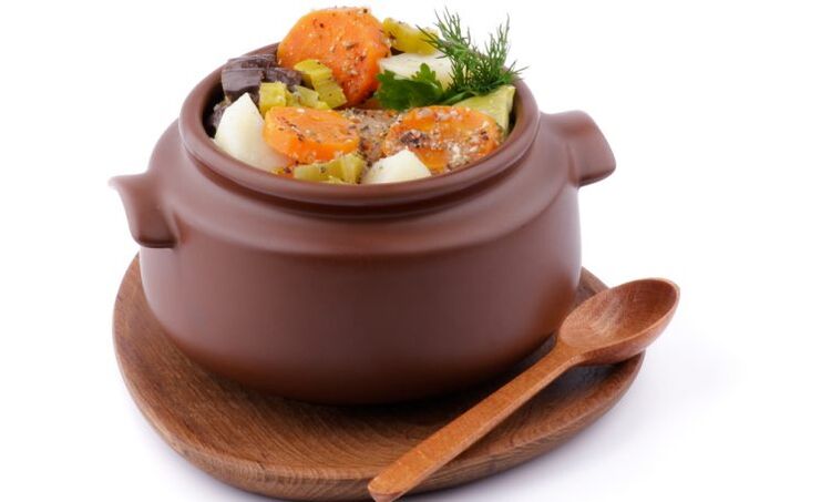 Diet vegetable stew for gout